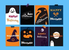 felice lettering di halloween vettore