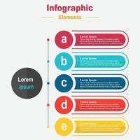 Infografica elementi illustrazione presentazione vettore