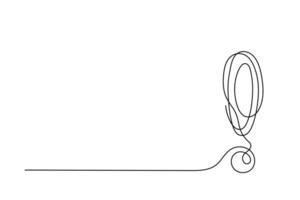 esclamazione marchio lineare sfondo. uno continuo linea disegno di un esclamazione marchio su un' bianca sfondo. illustrazione. esclamazione marchio isolato vettore