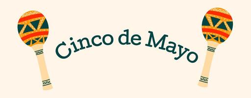 cinco de mayo festivo striscione. vacanza nel Messico. vettore