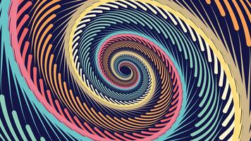 astratto spirale Filatura il giro vortice stile urgenza creativo sfondo. vettore