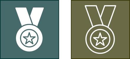disegno dell'icona della medaglia vettore