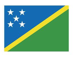 bandiera del paese delle isole salomone vettore