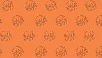 semplice illustrazione di sfondo fast food senza soluzione di continuità vettore