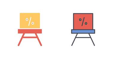 percentuale icona design vettore