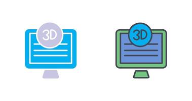 3d qualità schermo icona design vettore