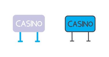 casinò cartello icona design vettore