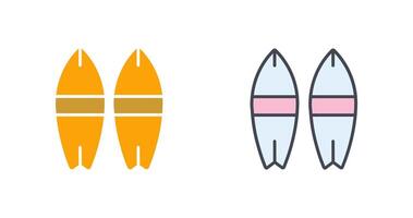 tavola da surf icona design vettore