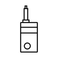 elettronico sigaretta icona su bianca sfondo vettore