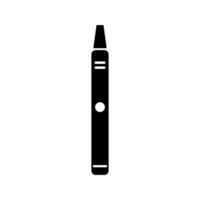 elettronico sigaretta icona su bianca sfondo vettore