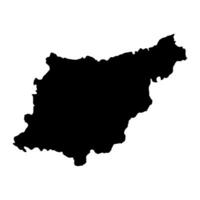 carta geografica di il Provincia di un' gipuzkoa, amministrativo divisione di Spagna. illustrazione. vettore