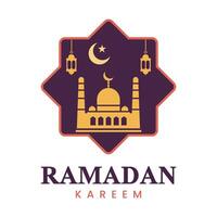 Vektor Ramadan, Vektor logo musulmano vettore