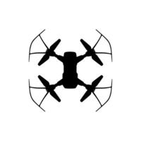 fuco telecamera o UAV silhouette, piatto stile, può uso per arte illustrazione, app, sito web, pittogramma, logo grammo, o grafico design elemento vettore