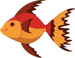 pesce rosso arte e illustrazione vettore