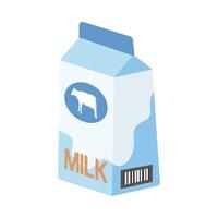 drogheria cibo semplice oggetti. latte scatola e latte bottiglia. cartone animato piatto icona. vettore