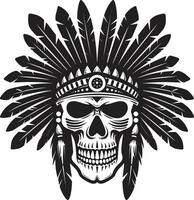 culturale aura tribale cranio maschera Linea artistica nel elegante nero sciamanico simboli nero circuito integrato per tribale cranio maschera vettore