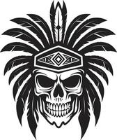 effimero incisioni tribale cranio maschera Linea artistica nel elegante nero mistico marcature nero circuito integrato per tribale cranio Linea artistica emblema vettore