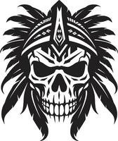 culturale intagli elegante tribale cranio Linea artistica nel nero sentimentale ombre nero per tribale cranio maschera Linea artistica vettore