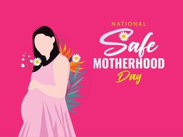 aprile 11 nazionale sicuro maternità giorno modificabile sociale media alimentazione modello per incinta madri e bambini assistenza sanitaria e maternità benefici, sicuro madri e bambini vettore