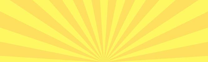 striscione, giallo Alba raggio di sole raggi, Linee sfondo, leggero vettore