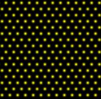 astratto struttura nel il modulo di raggiante giallo puntini su un' nero sfondo vettore