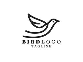 uccello logo design template vettore