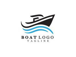 barca logo design icona simbolo modello vettore