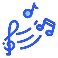 karaoke icona nel tonalità blu stile vettore