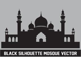 moschea silhouette fascio bianca sfondo vettore