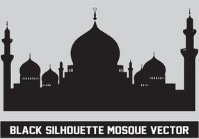 moschea silhouette fascio bianca sfondo vettore