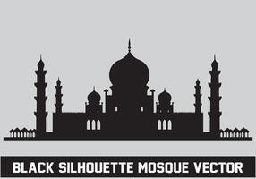 moschea silhouette fascio bianca sfondo vettore