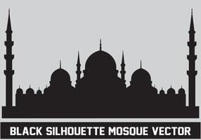 moschea silhouette fascio bianca sfondo vettore