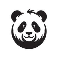 panda illustrazione design silhouette stile vettore