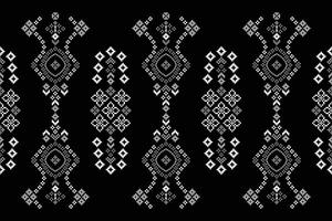 tradizionale etnico motivi ikat geometrico tessuto modello attraversare punto.ikat ricamo etnico orientale pixel nero sfondo.astratto, illustrazione. trama, sciarpa, decorazione, carta da parati. vettore