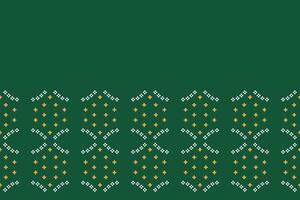 tradizionale etnico motivi ikat geometrico tessuto modello attraversare punto.ikat ricamo etnico orientale pixel verde sfondo. astratto, illustrazione. trama, sciarpa, decorazione, carta da parati. vettore