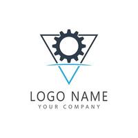 Ingranaggio logo modello simbolo design vettore