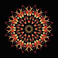 creativo indiano gratuito Multi colorato floreale mandala design vettore