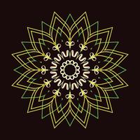 creativo indiano gratuito Multi colorato floreale alcanna mehendi mandala design vettore