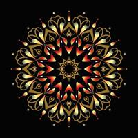 creativo indiano gratuito Multi colorato floreale mandala design vettore