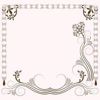 gratuito Vintage ▾ fiorire ornamento telaio per invito carta vettore