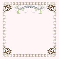 gratuito Vintage ▾ fiorire ornamento telaio per invito carta vettore