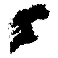 carta geografica di il Provincia di pontevedra, amministrativo divisione di Spagna. illustrazione. vettore