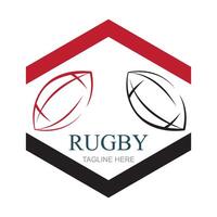 americano calcio distintivo logo - Rugby logo vettore