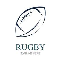 americano calcio distintivo logo - Rugby logo vettore