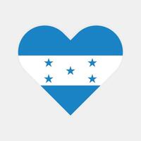 nazionale bandiera di Honduras. Honduras bandiera. Honduras cuore bandiera. vettore