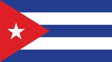 nazionale bandiera di Cuba. Cuba bandiera. vettore