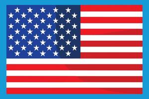 colorato Stati Uniti d'America bandiera vettore