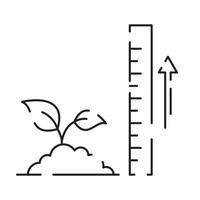 inteligente azienda agricola linea icona, inteligente agricoltura e agricoltura icona o cartello, . vettore