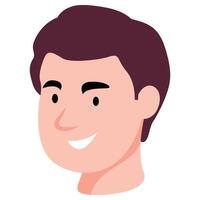 avatar viso per maschio espressione vettore