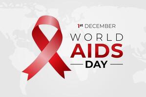 illustrazione della giornata mondiale dell'aids vettore